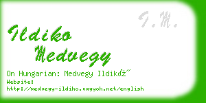 ildiko medvegy business card